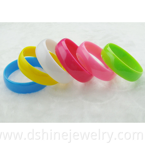 Multi Neon Colors Plastic Bangle